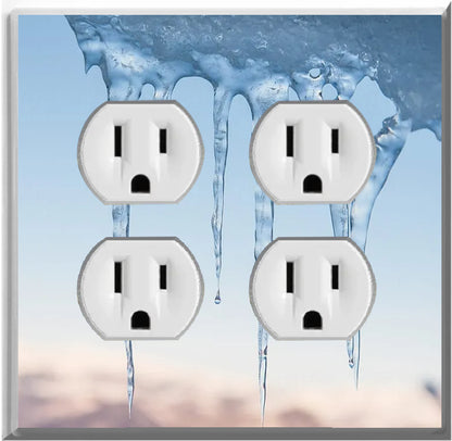 Icicle Glow Covers Home Decor Night Light Wall Plate - Delight in the Light and See in the Dark