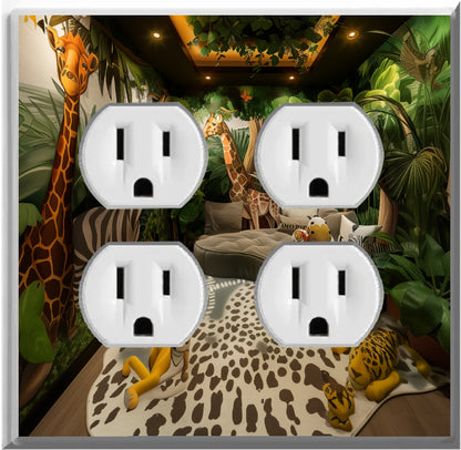 Jungle Room - Glow Covers Home Decor Night Light Wall Plate - Delight in the Light and See in the Dark