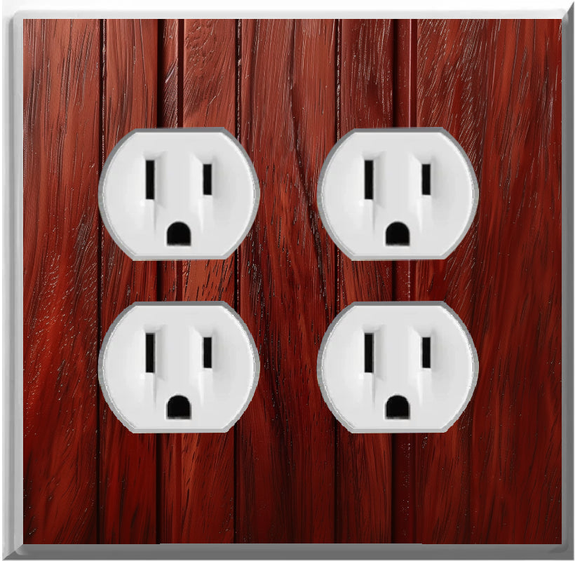 Mahogany - Glow Covers Home Decor Night Light Wall Plate - Delight in the Light and See in the Dark