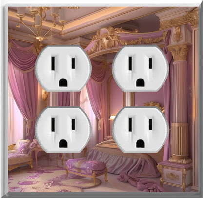 Princess Room Theme Design on a Glow Covers Home Decor Night Light Wall Plate - Delight in the Light and See in the Dark