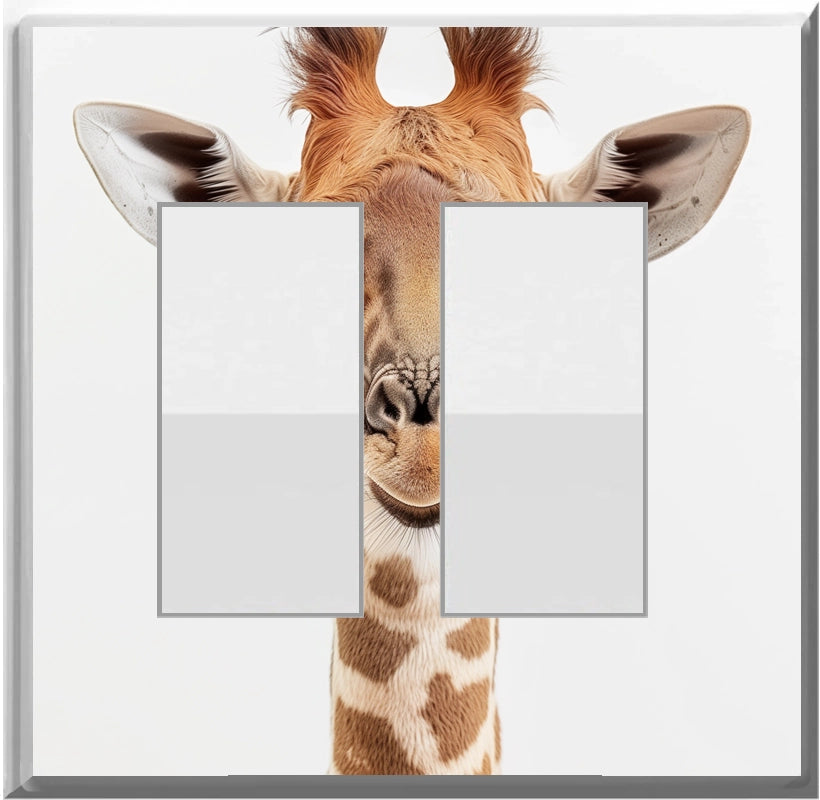 Baby Giraffe - Glow Covers Home Decor Night Light Wall Plate - Delight in the Light and See in the Dark