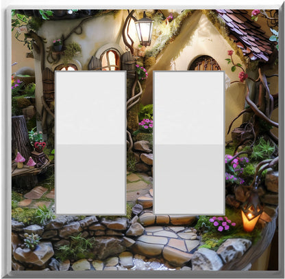 Charming Fairy House - Glow Covers Home Decor Night Light Wall Plate - Delight in the Light and See in the Dark