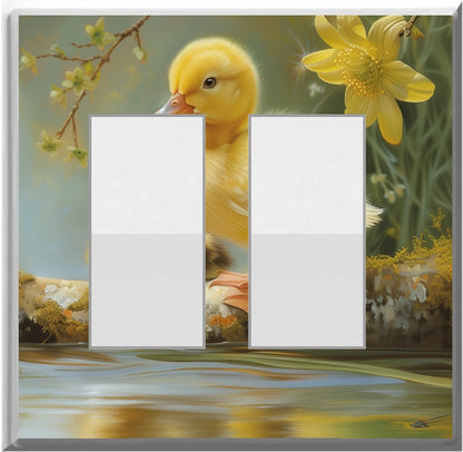 Chick and Duckling - Glow Covers Home Decor Night Light Wall Plate - Delight in the Light and See in the Dark