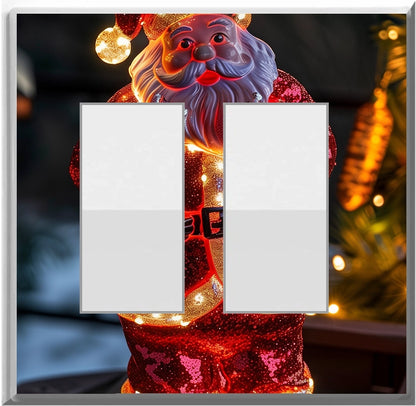 Electric LED Santa Claus - Glow Covers Home Decor Night Light Wall Plate - Delight in the Light and See in the Dark