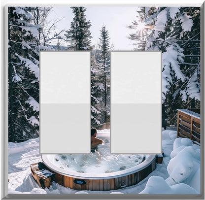 Hot Tubbing - Glow Covers Home Decor Night Light Wall Plate - Delight in the Light and See in the Dark