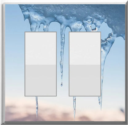 Icicle Glow Covers Home Decor Night Light Wall Plate - Delight in the Light and See in the Dark