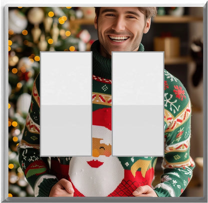 Suéter navideño verde para hombre: placa de pared con luz nocturna para decoración del hogar con cubiertas luminosas: deléitese con la luz y vea en la oscuridad