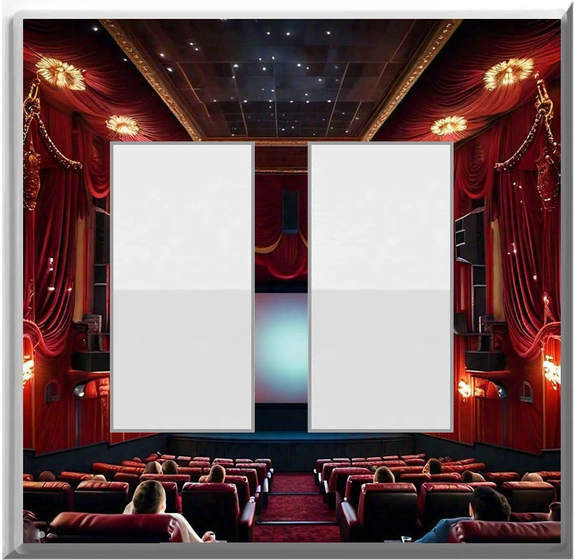 Movie Theater - Glow Covers Home Decor Night Light Wall Plate - Delight in the Light and See in the Dark