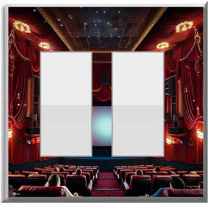 Movie Theater - Glow Covers Home Decor Night Light Wall Plate - Delight in the Light and See in the Dark