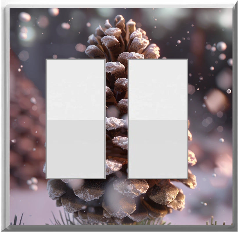 Pinecone Design on a Glow Covers Home Decor Night Light Wall Plate - Delight in the Light and See in the Dark