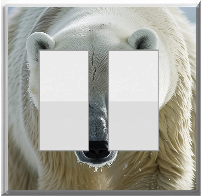 Polar Bear Design on a Glow Covers Home Decor Night Light Wall Plate - Delight in the Light and See in the Dark