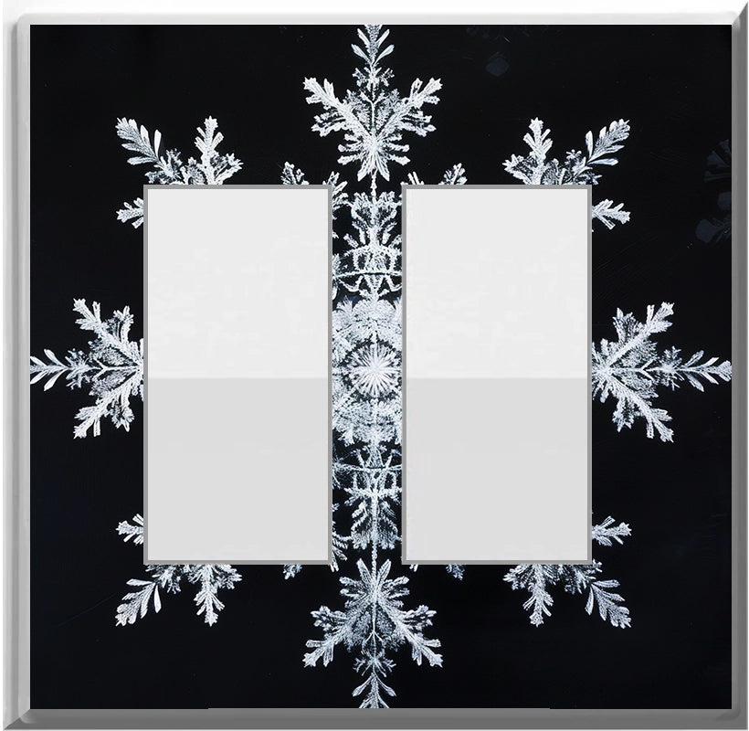 Snowflake - Glow Covers Home Decor Night Light Wall Plate - Delight in the Light and See in the Dark