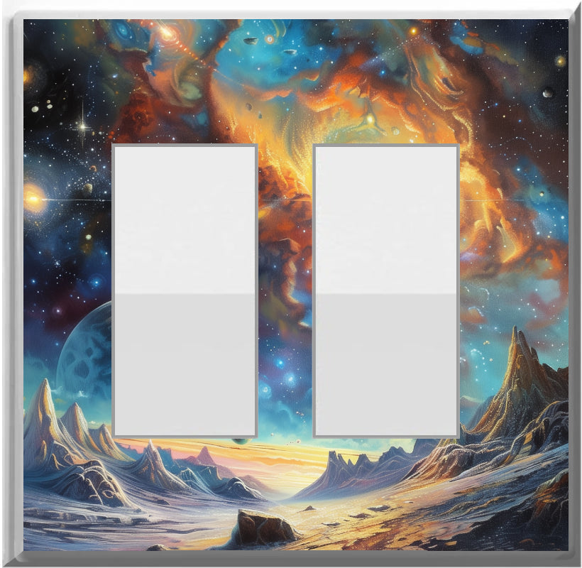 Space Glow Covers Home Decor Night Light Wall Plate - Delight in the Light and See in the Dark