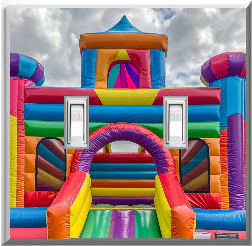 Bounce House - Glow Covers Home Decor Night Light Wall Plate - Delight in the Light and See in the Dark