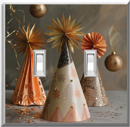 Celebration Party Hats - Glow Covers Home Decor Night Light Wall Plate - Delight in the Light and See in the Dark