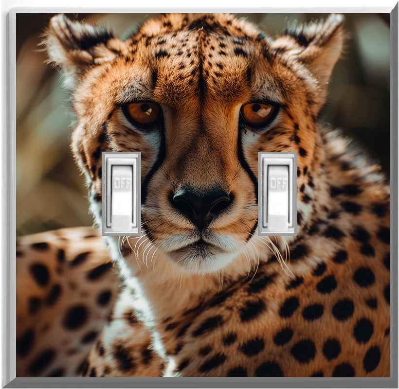 Cheetah - Glow Covers Home Decor Night Light Wall Plate - Delight in the Light and See in the Dark