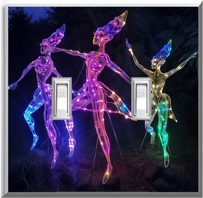 Electric Elves - Glow Covers Home Decor Night Light Wall Plate - Delight in the Light and See in the Dark