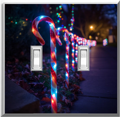 Canne à sucre électrique à LED - Plaque murale lumineuse décorative pour la maison - Profitez de la lumière et voyez dans le noir