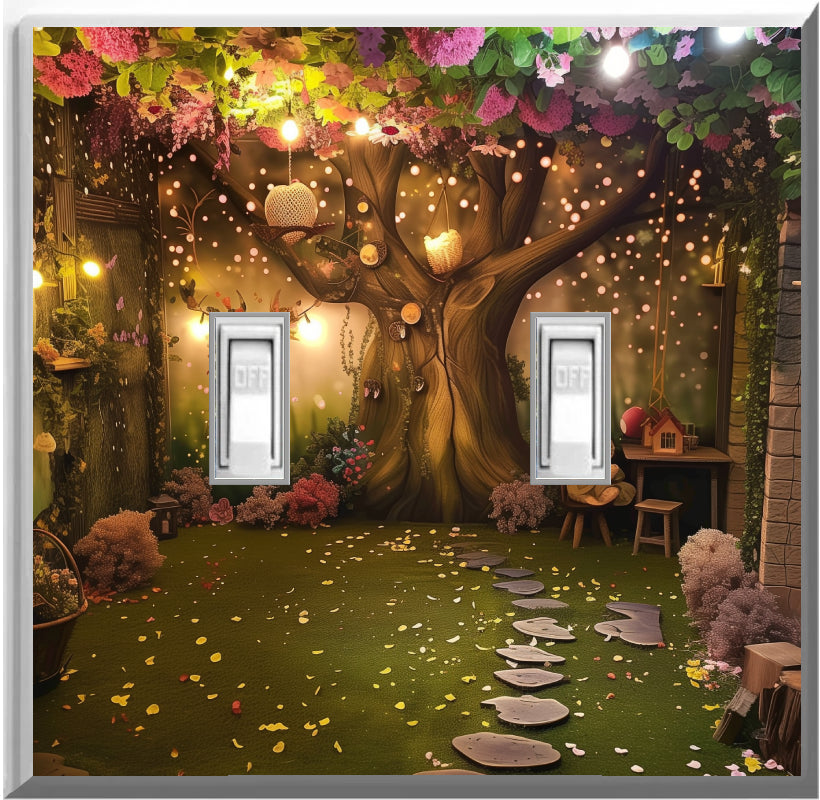 Enchanted Forest - Glow Covers Home Decor Night Light Wall Plate - Delight in the Light and See in the Dark