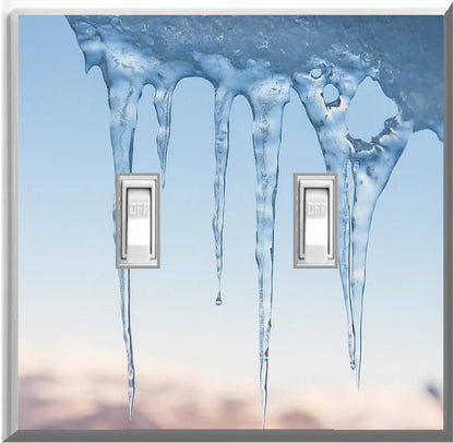 Icicle Glow Covers Home Decor Night Light Wall Plate - Delight in the Light and See in the Dark