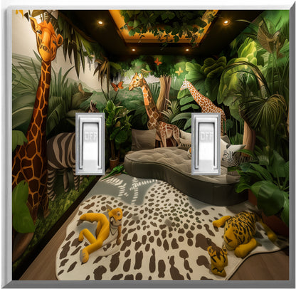 Jungle Room - Glow Covers Home Decor Night Light Wall Plate - Delight in the Light and See in the Dark