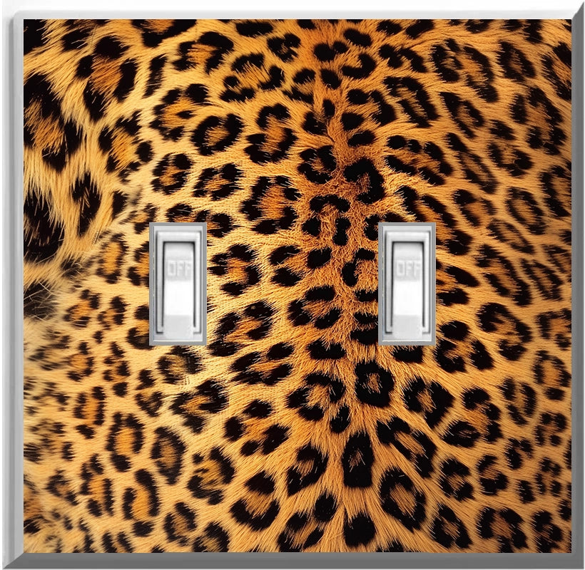 Placa de luz de noche para pared con estampado de leopardo que brilla en la oscuridad para decoración del hogar. Deléitese con la luz y vea en la oscuridad