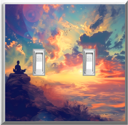 Meditation - Glow Covers Home Decor Night Light Wall Plate - Delight in the Light and See in the Dark