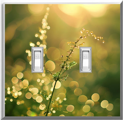 Mellow Yellow Morning - Glow Covers Home Decor Night Light Wall Plate - Delight in the Light and See in the Dark