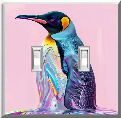 Penguin Design on a Glow Covers Home Decor Night Light Wall Plate - Delight in the Light and See in the Dark