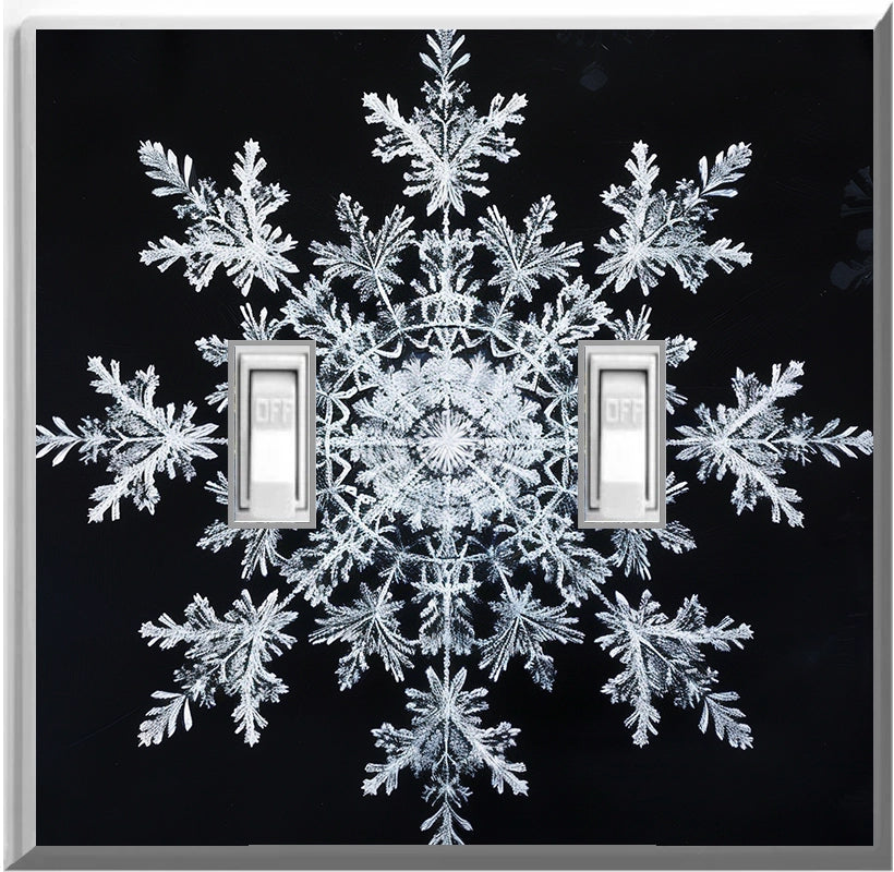 Snowflake - Glow Covers Home Decor Night Light Wall Plate - Delight in the Light and See in the Dark