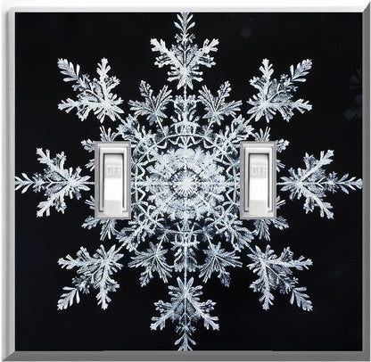 Snowflake - Glow Covers Home Decor Night Light Wall Plate - Delight in the Light and See in the Dark