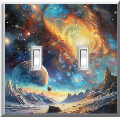 Space Glow Covers Home Decor Night Light Wall Plate - Delight in the Light and See in the Dark