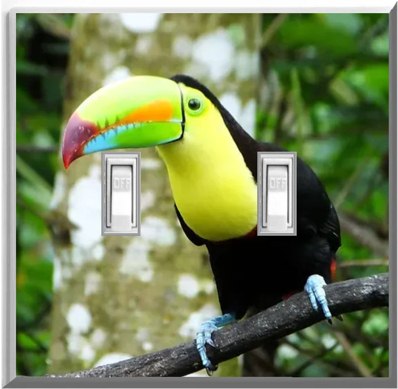 Toucan - Plaque murale pour veilleuse décorative pour la maison Glow Covers - Profitez de la lumière et voyez dans le noir