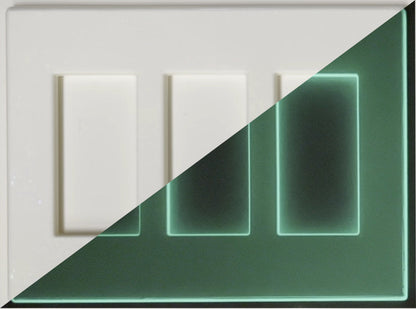 Bookshelf - Glow Covers Home Decor Night Light Wall Plate - Delight in the Light and See in the Dark