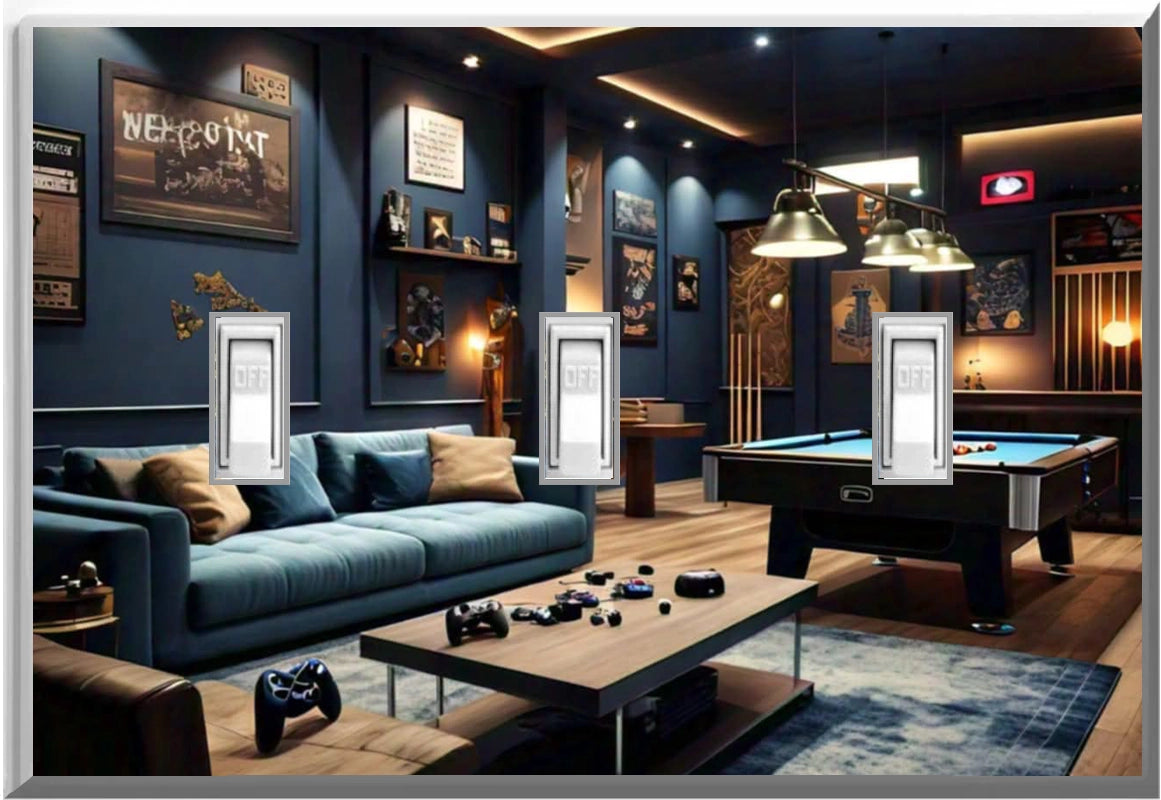 Game Room - Glow Covers Home Decor Night Light Wall Plate - Delight in the Light and See in the Dark