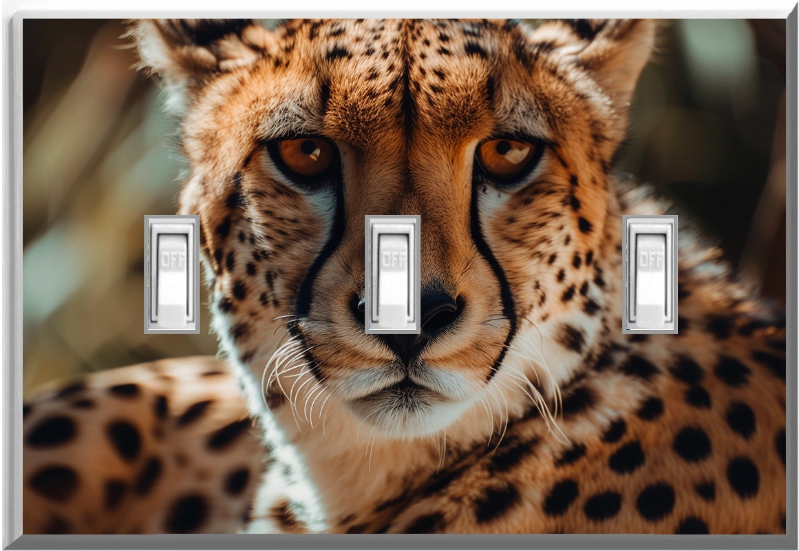 Cheetah - Glow Covers Home Decor Night Light Wall Plate - Delight in the Light and See in the Dark