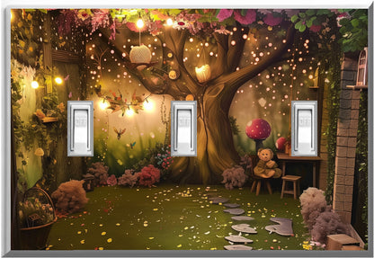 Enchanted Forest - Glow Covers Home Decor Night Light Wall Plate - Delight in the Light and See in the Dark