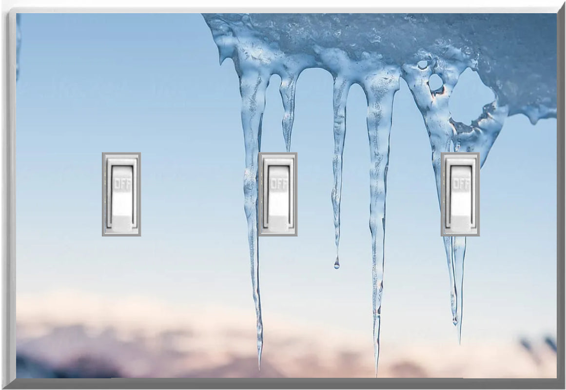 Icicle Glow Covers Home Decor Night Light Wall Plate - Delight in the Light and See in the Dark