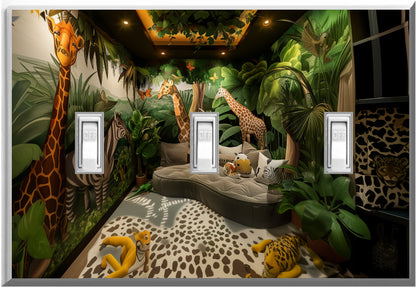 Jungle Room - Glow Covers Home Decor Night Light Wall Plate - Delight in the Light and See in the Dark