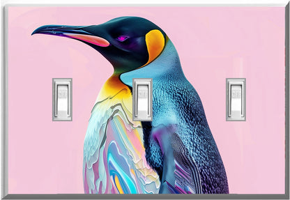 Penguin Design on a Glow Covers Home Decor Night Light Wall Plate - Delight in the Light and See in the Dark