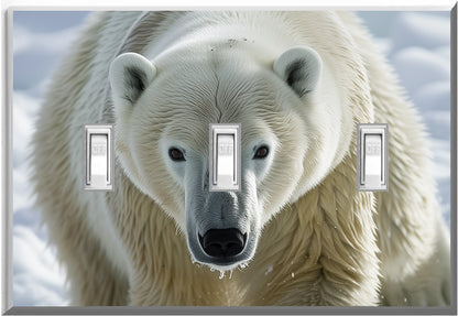 Polar Bear Design on a Glow Covers Home Decor Night Light Wall Plate - Delight in the Light and See in the Dark