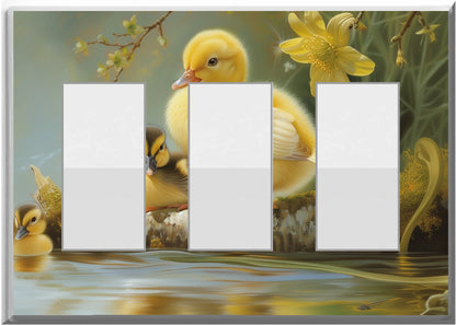 Chick and Duckling - Glow Covers Home Decor Night Light Wall Plate - Delight in the Light and See in the Dark