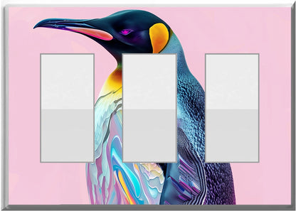 Penguin Design on a Glow Covers Home Decor Night Light Wall Plate - Delight in the Light and See in the Dark