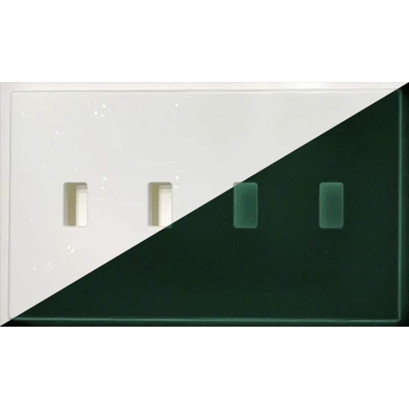 Placa de pared con luz nocturna para decoración del hogar con cubierta luminosa y marcada como caja fuerte: deléitese con la luz y vea en la oscuridad