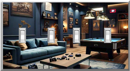 Game Room - Glow Covers Home Decor Night Light Wall Plate - Delight in the Light and See in the Dark