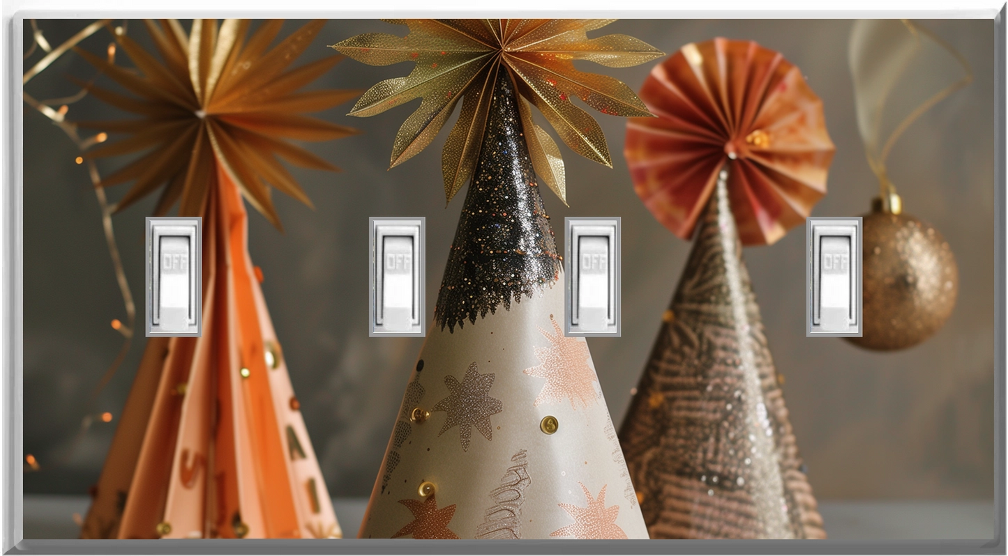 Celebration Party Hats - Glow Covers Home Decor Night Light Wall Plate - Delight in the Light and See in the Dark