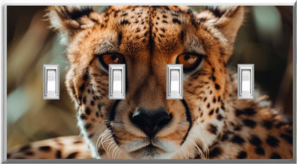 Cheetah - Glow Covers Home Decor Night Light Wall Plate - Delight in the Light and See in the Dark