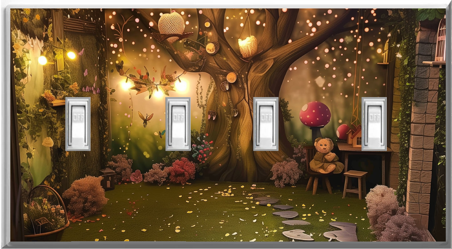 Enchanted Forest - Glow Covers Home Decor Night Light Wall Plate - Delight in the Light and See in the Dark