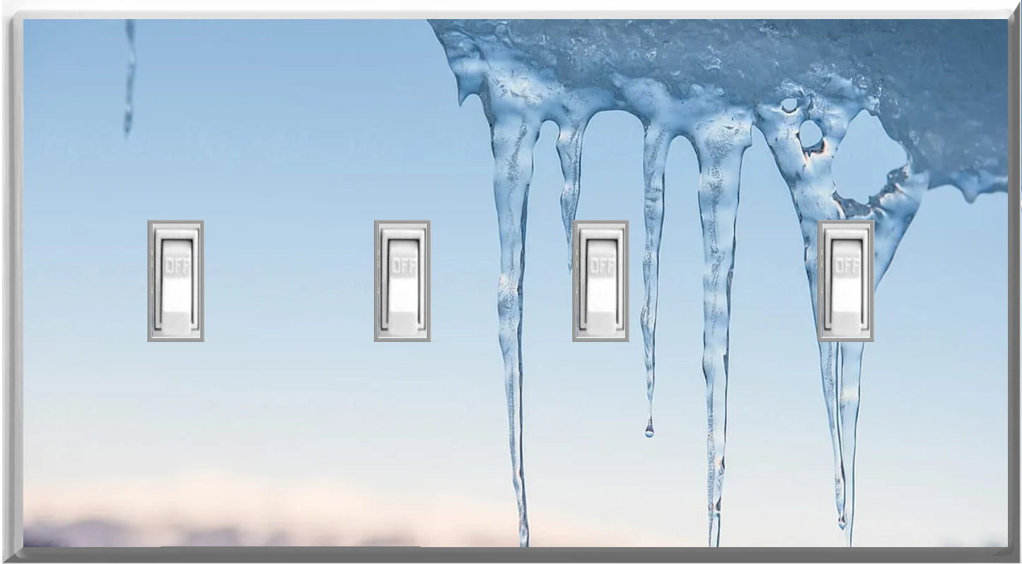 Icicle Glow Covers Home Decor Night Light Wall Plate - Delight in the Light and See in the Dark