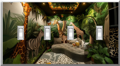 Jungle Room - Glow Covers Home Decor Night Light Wall Plate - Delight in the Light and See in the Dark